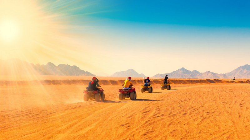 Quad biking desert safari